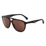 Giorgio Armani - Pilot Shape Men Sunglasses - Havana Brown - Sunglasses - Giorgio Armani Eyewear