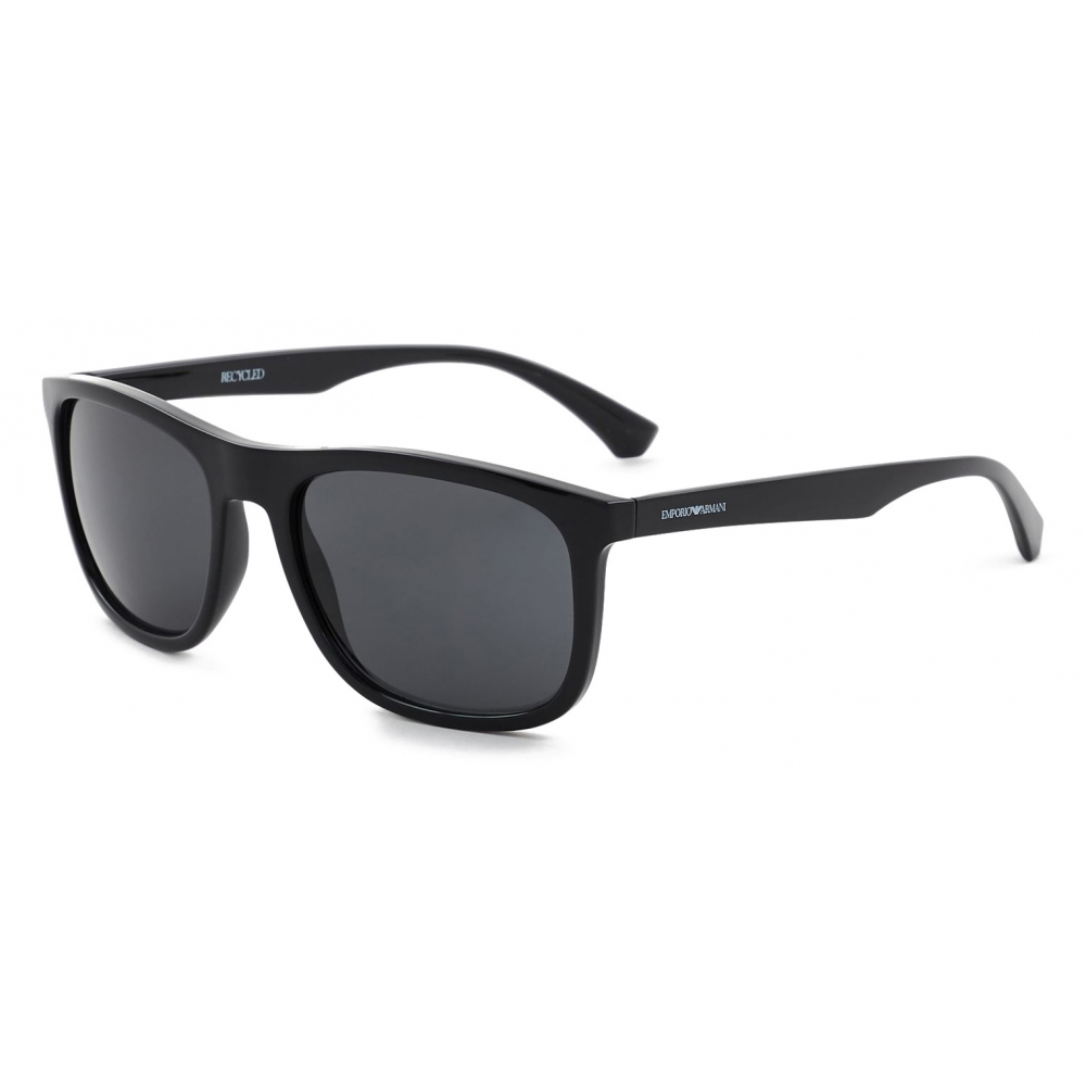 Giorgio Armani - Men Sunglasses in Recycled Nylon - Black Grey ...