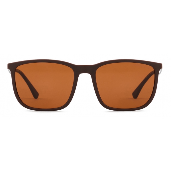 Giorgio Armani - Rectangular Shape Men Sunglasses - Brown - Sunglasses - Giorgio Armani Eyewear