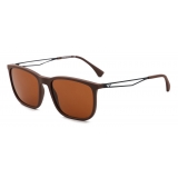 Giorgio Armani - Occhiali da Sole Uomo Forma Rettangolare - Marrone - Occhiali da Sole - Giorgio Armani Eyewear