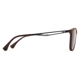 Giorgio Armani - Rectangular Shape Men Sunglasses - Brown - Sunglasses - Giorgio Armani Eyewear