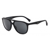 Giorgio Armani - Pilot Shape Men Sunglasses - Black Grey - Sunglasses - Giorgio Armani Eyewear