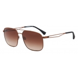 Giorgio Armani - Occhiali da Sole Uomo Forma Pilot - Marrone - Occhiali da Sole - Giorgio Armani Eyewear