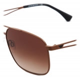 Giorgio Armani - Pilot Shape Men Sunglasses - Brown - Sunglasses - Giorgio Armani Eyewear