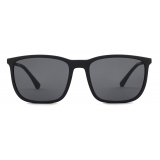 Giorgio Armani - Rectangular Shape Men Sunglasses - Black - Sunglasses - Giorgio Armani Eyewear