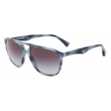 Giorgio Armani - Pilot Shape Men Sunglasses - Blue Grey - Sunglasses - Giorgio Armani Eyewear