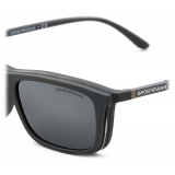 Giorgio Armani - Rectangular Shape Men Sunglasses - Grey - Sunglasses - Giorgio Armani Eyewear