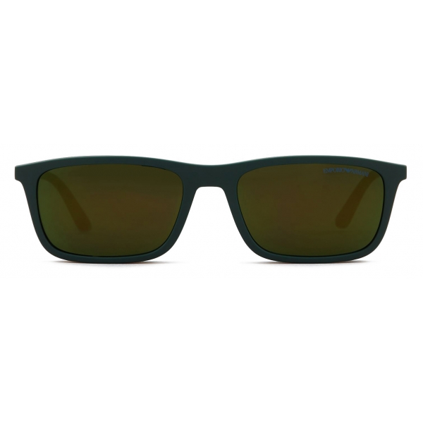 Giorgio Armani - Rectangular Shape Men Sunglasses - Green - Sunglasses - Giorgio Armani Eyewear