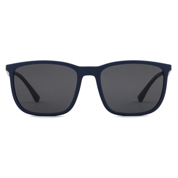 Giorgio Armani - Rectangular Shape Men Sunglasses - Blue Grey - Sunglasses - Giorgio Armani Eyewear