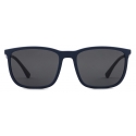 Giorgio Armani - Rectangular Shape Men Sunglasses - Blue Grey - Sunglasses - Giorgio Armani Eyewear