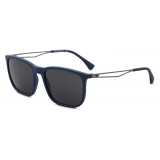 Giorgio Armani - Rectangular Shape Men Sunglasses - Blue Grey - Sunglasses - Giorgio Armani Eyewear