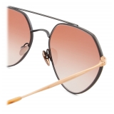 Giorgio Armani - Irregular Shape Sunglasses - Rose Gold - Sunglasses - Giorgio Armani Eyewear