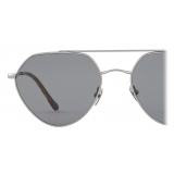 Giorgio Armani - Irregular Shape Sunglasses - Gunmetal Smoke - Sunglasses - Giorgio Armani Eyewear