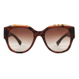 Giorgio Armani - Square Shape Women Sunglasses - Brown Havana - Sunglasses - Giorgio Armani Eyewear