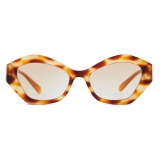 Giorgio Armani - Occhiali da Sole Donna Forma Irregolare - Havana Miele - Occhiali da Sole - Giorgio Armani Eyewear