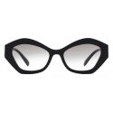 Giorgio Armani - Occhiali da Sole Donna Forma Irregolare - Nero Grigio - Occhiali da Sole - Giorgio Armani Eyewear