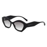 Giorgio Armani - Irregular Shape Women Sunglasses - Black Grey - Sunglasses - Giorgio Armani Eyewear