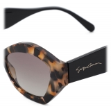 Giorgio Armani - Irregular Shape Women Sunglasses - Brown Grey - Sunglasses - Giorgio Armani Eyewear