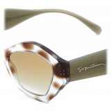 Giorgio Armani - Occhiali da Sole Donna Forma Irregolare - Havana Tundra Verde - Occhiali da Sole - Giorgio Armani Eyewear