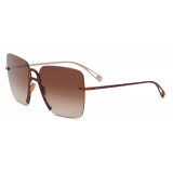 Giorgio Armani - Square Shape Oversize Women Sunglasses - Havana - Sunglasses - Giorgio Armani Eyewear