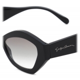 Giorgio Armani - Irregular Shape Women Sunglasses - Black Grey - Sunglasses - Giorgio Armani Eyewear