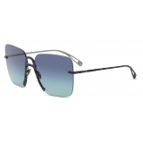 Giorgio Armani - Square Shape Oversize Women Sunglasses - Blue - Sunglasses - Giorgio Armani Eyewear