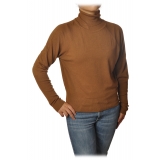 Ottod'Ame - High Neck Sweater - Tobacco - Sweater - Luxury Exclusive Collection