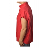 Ottod'Ame - Oversized Sleeveless Shirt - Red - Shirt - Luxury Exclusive Collection