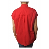 Ottod'Ame - Camicia Oversized Senza Maniche - Rosso - Camicia - Luxury Exclusive Collection