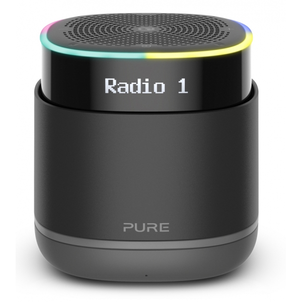 Pure - StreamR - Carbone - Radio Intelligente Portatile con Bluetooth e Alexa con un Solo Tocco - Radio Digitale Alta Qualità