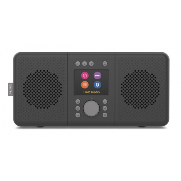 Pure - Elan Connect+ - Carbone - Radio Internet Stereo con DAB+ e Bluetooth - Radio Digitale Alta Qualità