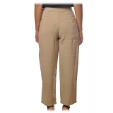 Ottod'Ame - Trousers with Strap and Sash - Beige - Trousers - Luxury Exclusive Collection