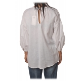 Ottod'Ame - Shirt with Scalloped Collar Finishing - White - Shirt - Luxury Exclusive Collection