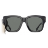 Linda Farrow - Occhiali da Sole D-Frame Amber in Nero - LFL1001C1SUN - Linda Farrow Eyewear