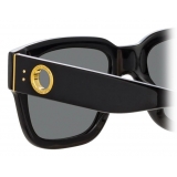 Linda Farrow - Amber D-Frame Sunglasses in Black - LFL1001C1SUN - Linda Farrow Eyewear