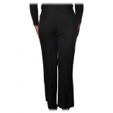 Ottod'Ame - Trousers with Trumpet Bottom - Black - Trousers - Luxury Exclusive Collection