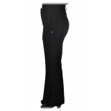 Ottod'Ame - Trousers with Trumpet Bottom - Black - Trousers - Luxury Exclusive Collection