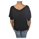 Ottod'Ame - V-neck Shirt - Black - Shirt - Luxury Exclusive Collection