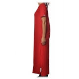 Ottod'Ame - Dress in Solid Color Cotton Fabric - Red - Dresses - Luxury Exclusive Collection