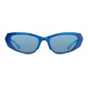 Balenciaga - Occhiali da Sole Metal Rectangle - Blu - Occhiali da Sole - Balenciaga Eyewear
