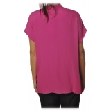 Ottod'Ame - Blouse with Ruffle Detail - Fuxia - Top - Luxury Exclusive Collection
