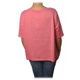 Ottod'Ame - T-Shirt con Scollo a Barca - Rosa - T-Shirt - Luxury Exclusive Collection