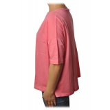 Ottod'Ame - T-Shirt con Scollo a Barca - Rosa - T-Shirt - Luxury Exclusive Collection