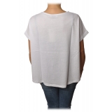 Ottod'Ame - Cotton T-Shirt with Short Sleeves - White - T-Shirt - Luxury Exclusive Collection