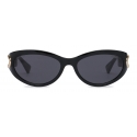 Moschino - Chain Bijou Acetate Sunglasses - Black - Moschino Eyewear