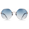Tiffany & Co. - Hexagonal Sunglasses - Rose Gold Light Blue - Tiffany T Collection - Tiffany & Co. Eyewear