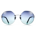 Tiffany & Co. - Cat Eye Sunglasses - Silver Blu - Tiffany T Collection - Tiffany & Co. Eyewear