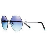 Tiffany & Co. - Cat Eye Sunglasses - Silver Blu - Tiffany T Collection - Tiffany & Co. Eyewear