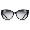 Tiffany & Co. - Occhiale da Sole Cat Eye - Nero Grigio - Collezione Tiffany T - Tiffany & Co. Eyewear