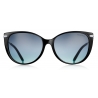 Tiffany & Co. - Occhiale da Sole Cat Eye - Nero Tiffany Blue - Collezione Tiffany T - Tiffany & Co. Eyewear